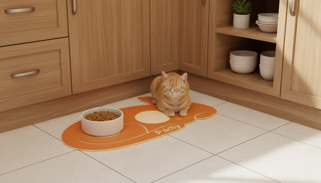 Podkładka kotek w kuchni z kotkiem