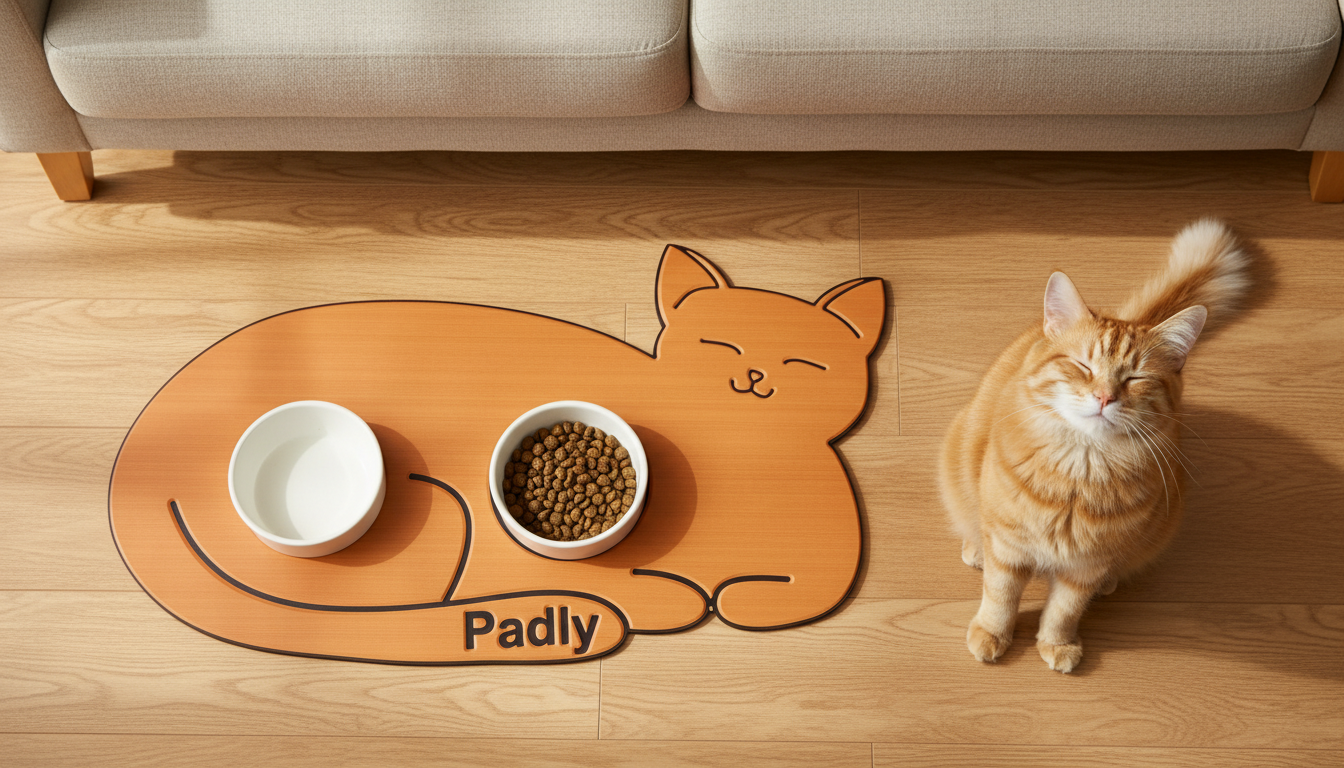 Podkładka brązowo-czarna widok z góry