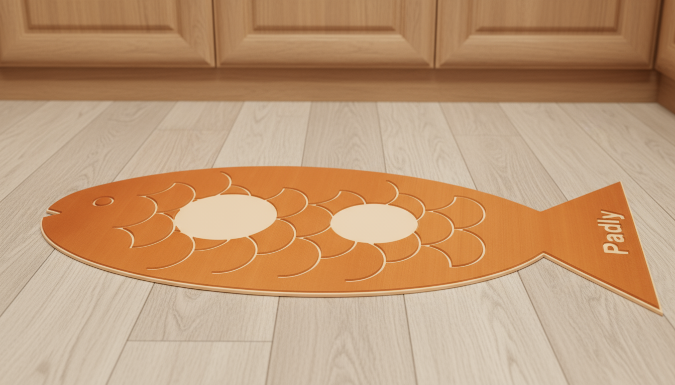 Podkładka rybka brązowo-kremowa w kuchni